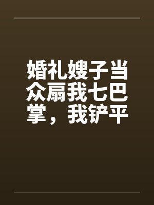 婚礼嫂子当众扇我七巴掌，我铲平了她的新房